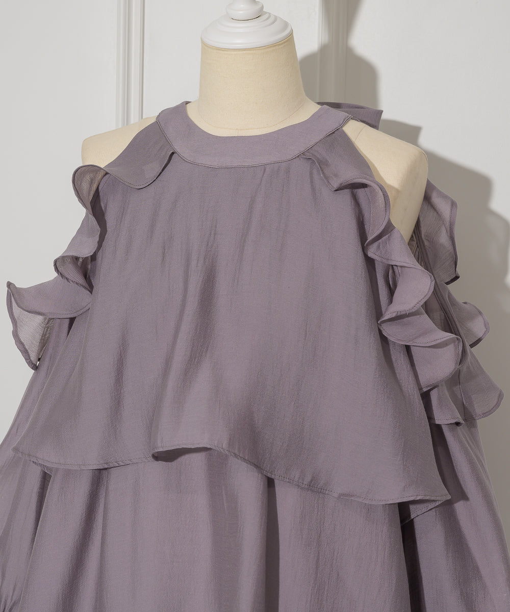 Back Ribbon Chiffon Set