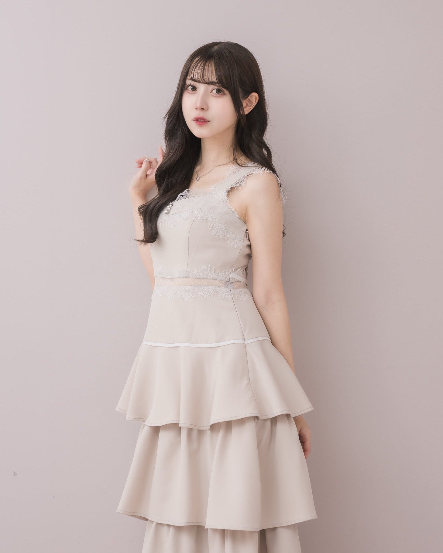 モデル身長:159cm / 着用カラー:ピンク