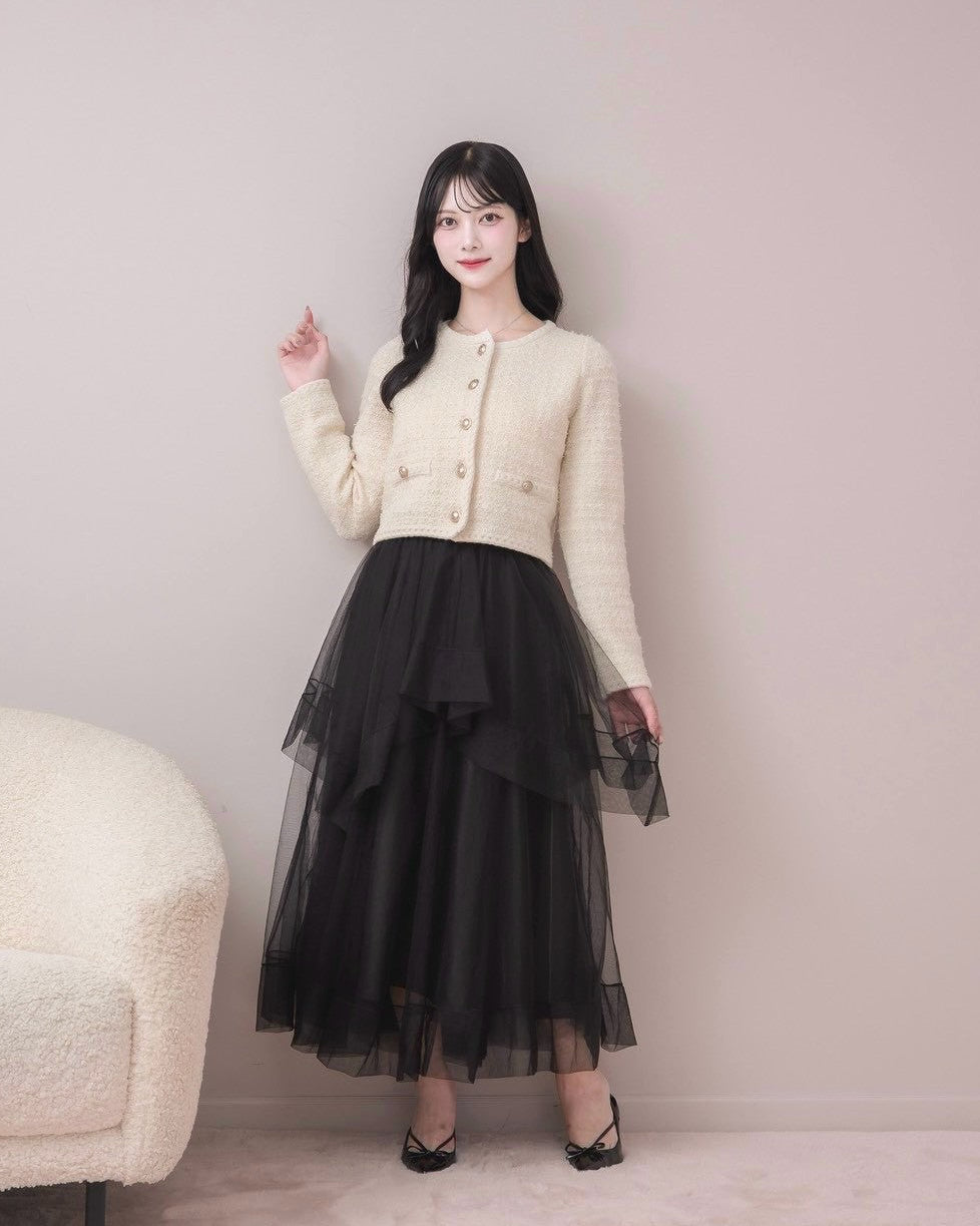 モデル身長:164cm / 着用カラー:ブラック