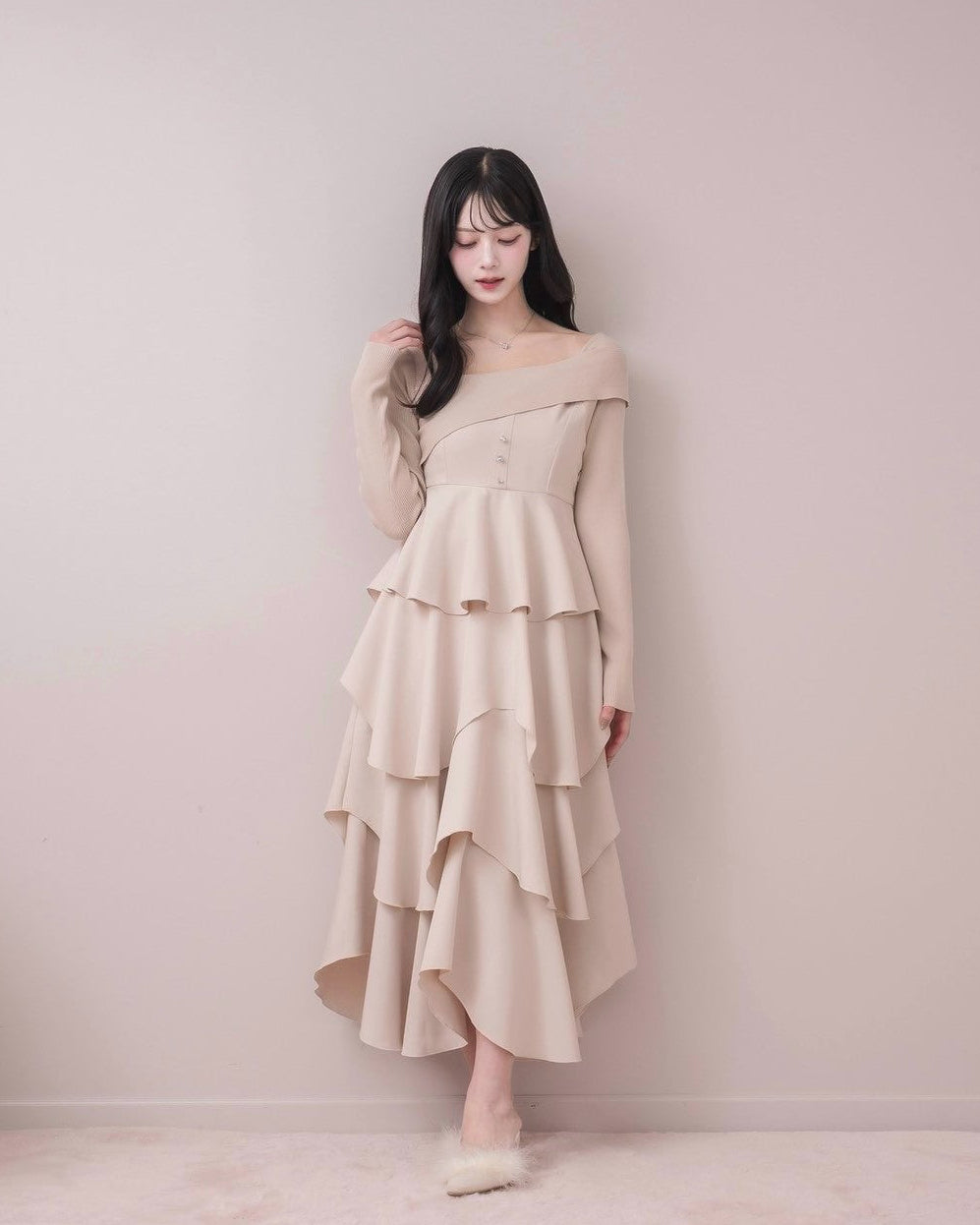 モデル身長:164cm / 着用カラー:ピンク