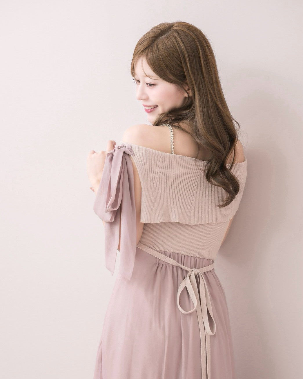 モデル身長:155cm / 着用カラー:ピンク