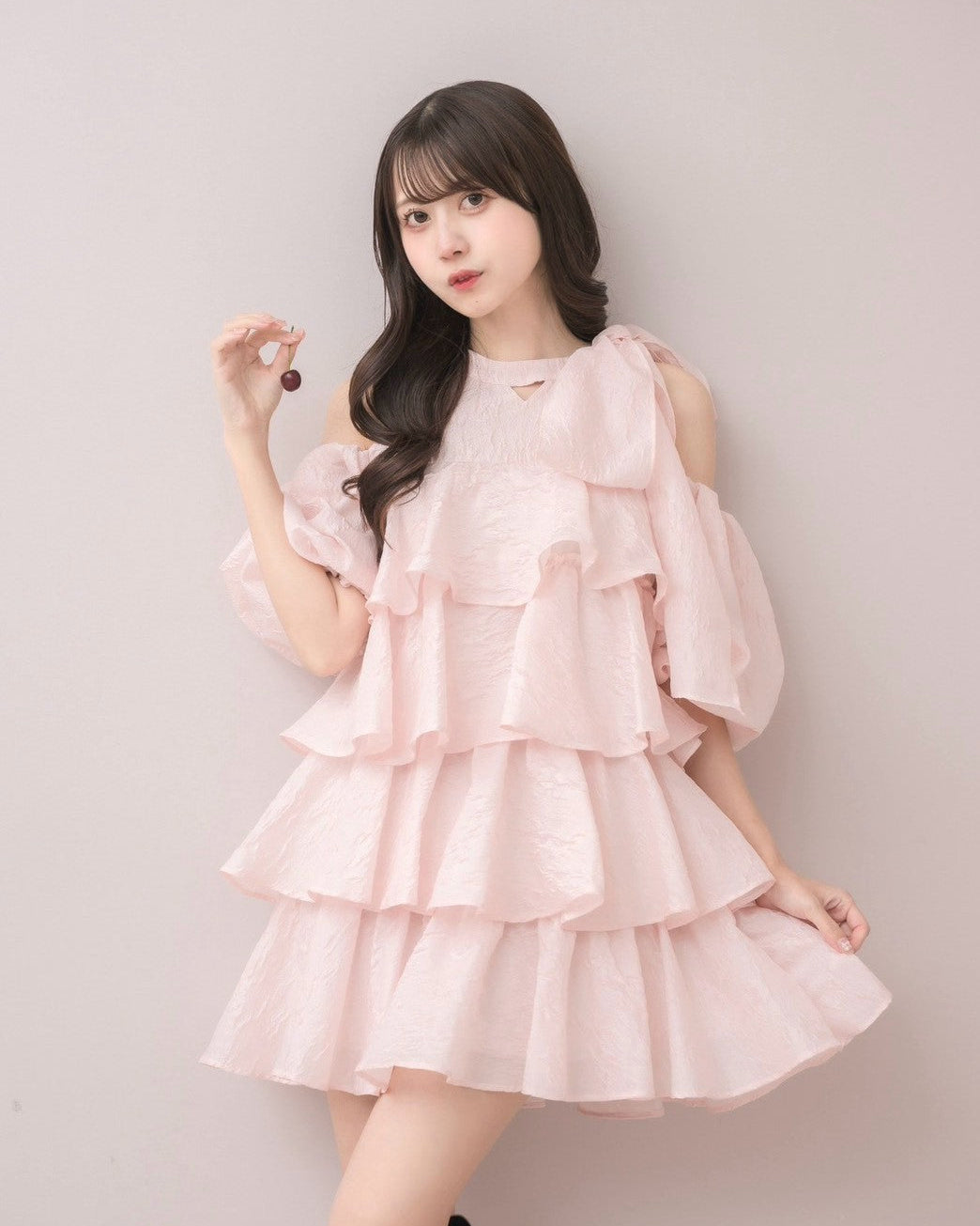 モデル身長:159cm / 着用カラー:ピンク