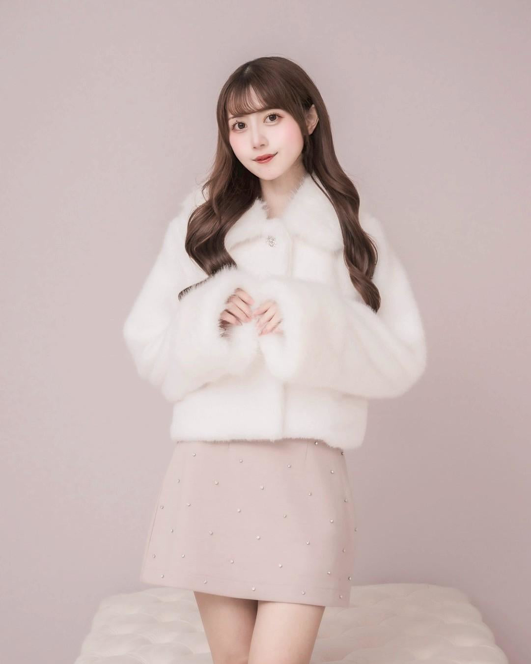 モデル身長:159cm / 着用カラー:ピンク