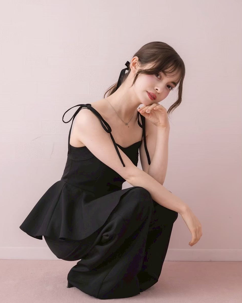 モデル身長:153cm / 着用カラー:ブラック