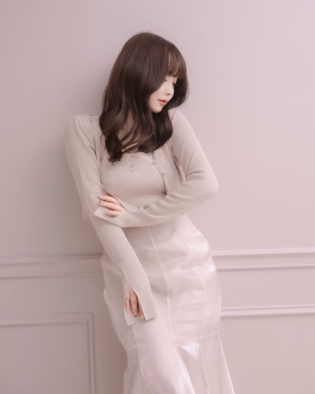 モデル身長:151cm / 着用カラー:ピンク