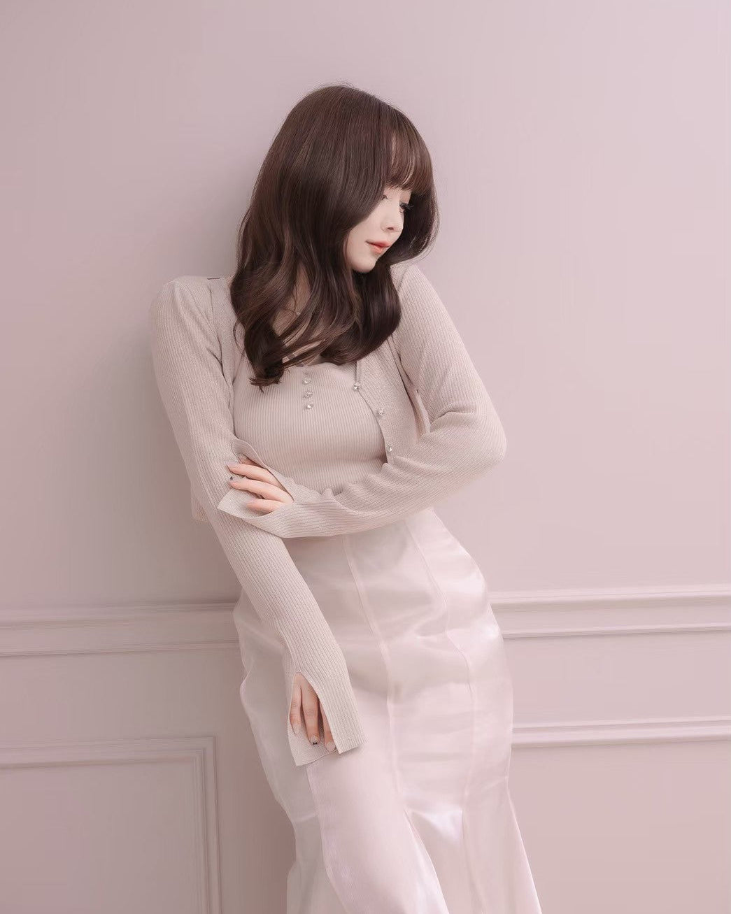 モデル身長:151cm / 着用カラー:ピンク