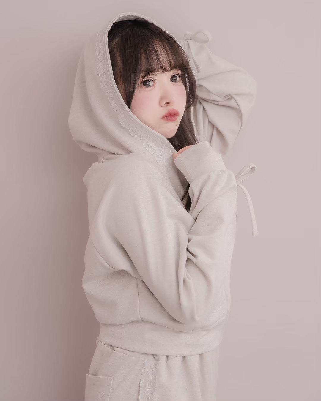モデル身長:151cm / 着用カラー:ベージュ