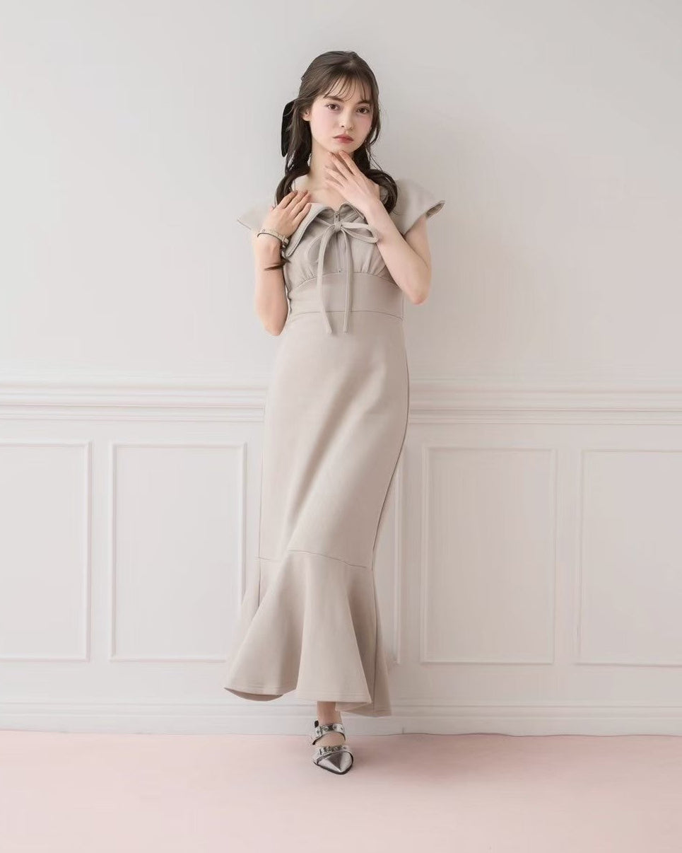モデル身長:153cm/着用カラー:グレージュ