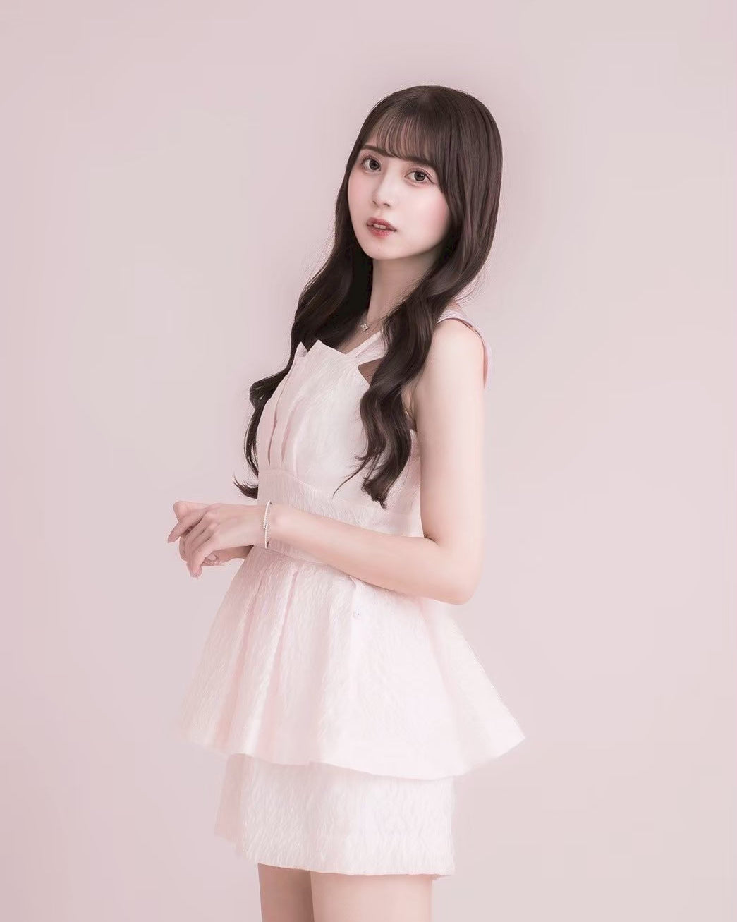 モデル身長:159cm / 着用カラー:ピンク