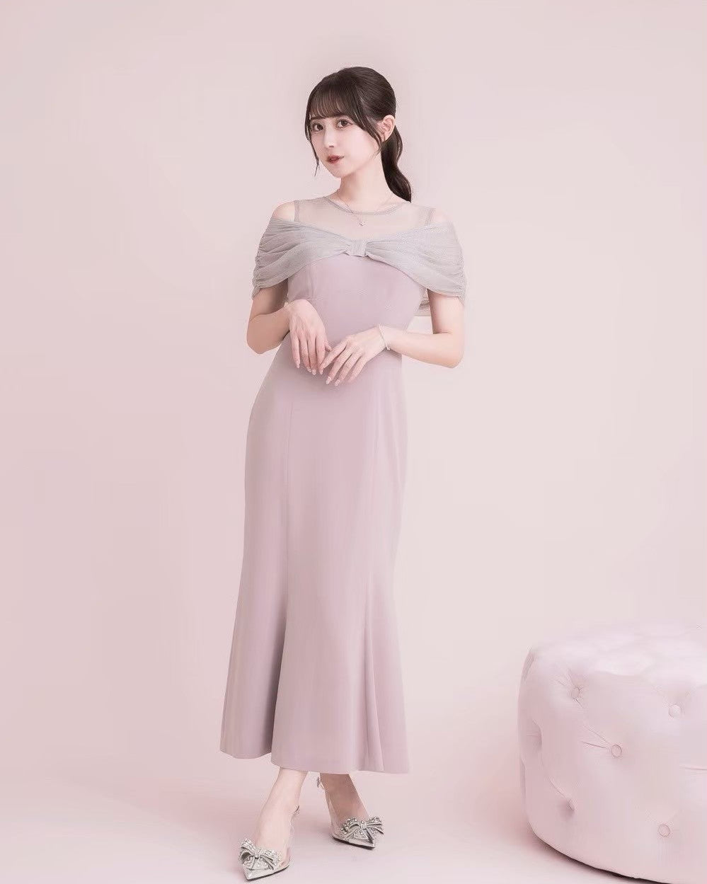 モデル身長:159cm / 着用カラー:ピンク