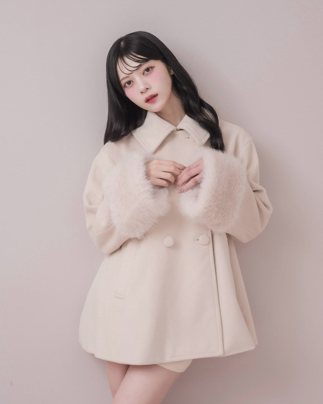 モデル身長:164cm / 着用カラー:ピンク