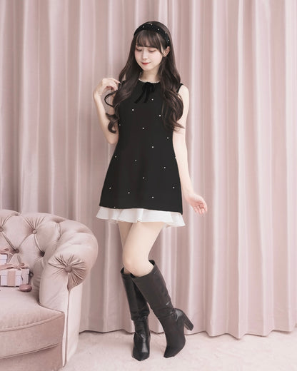 モデル身長：159cm / 着用カラー：ブラック/ 着用サイズ：Sサイズ