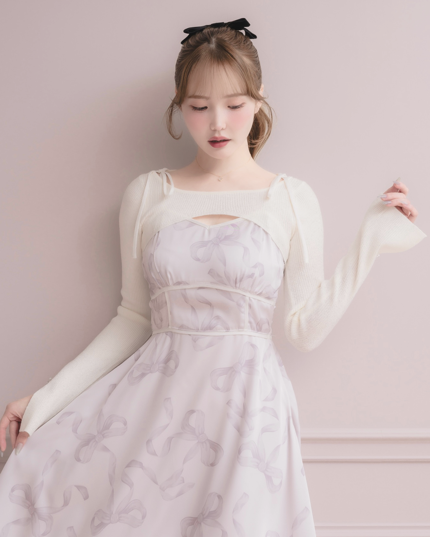 モデル身長：166cm / 着用カラー：ホワイト