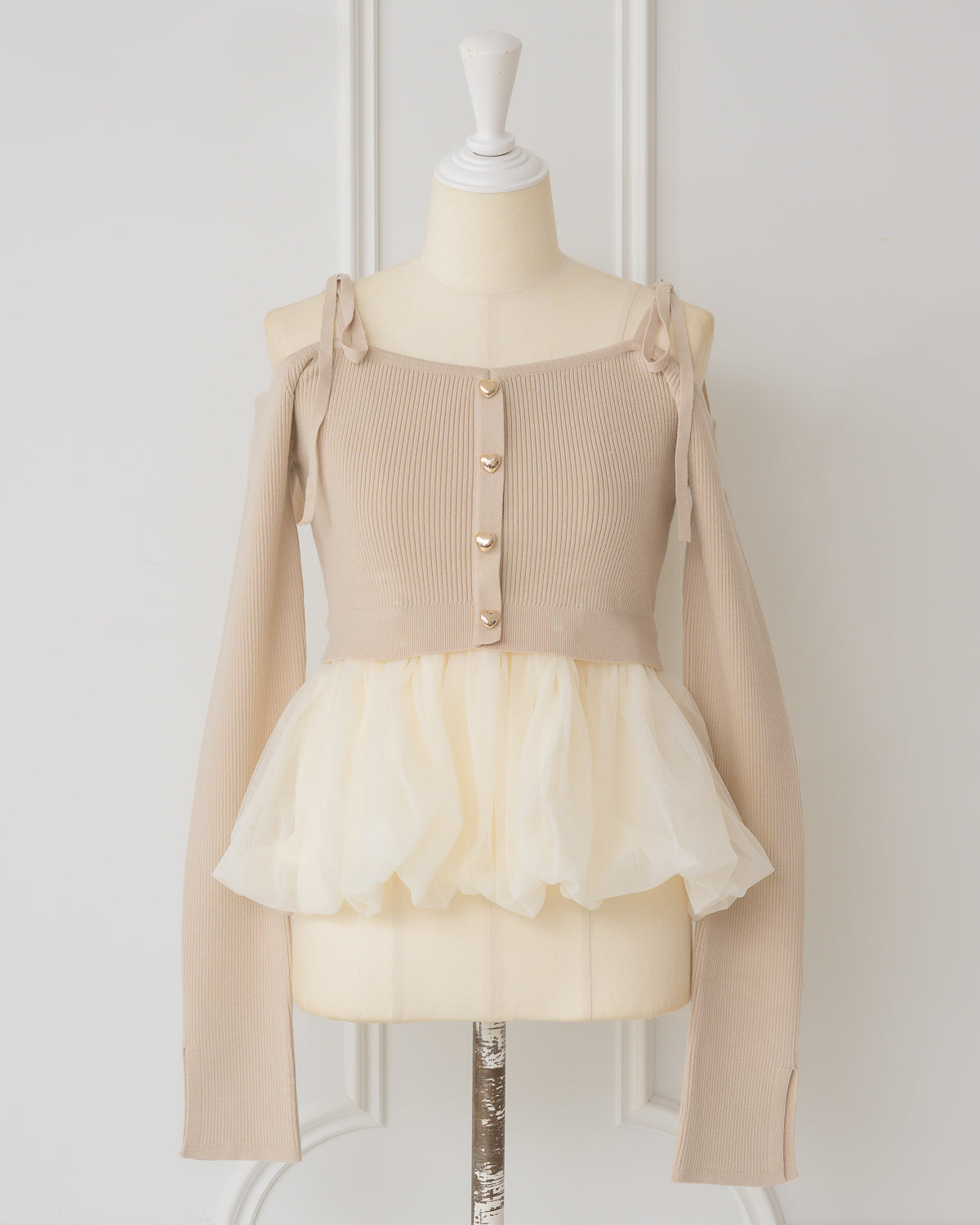 Balloon tulle knit top – DOLCELICHE（ドルチェリーチェ）