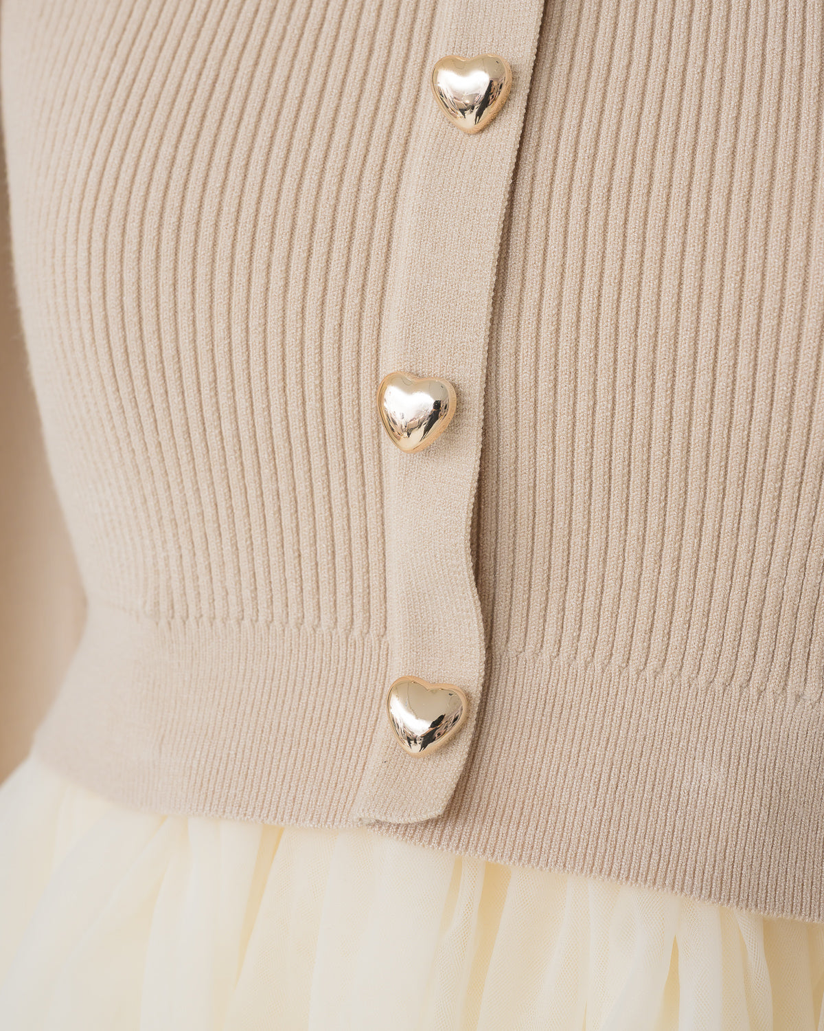 Balloon tulle knit top – DOLCELICHE（ドルチェリーチェ）