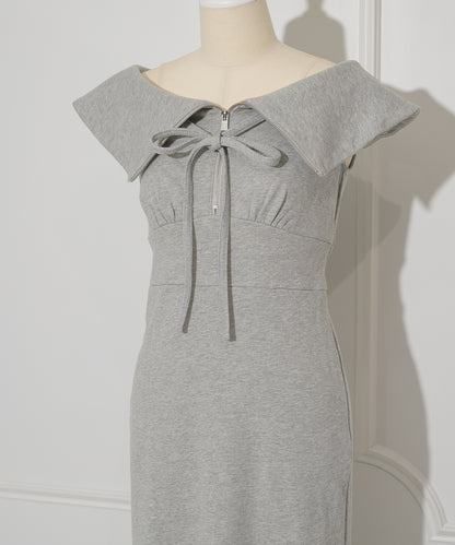 Off-shoulder Sweatshirt Dress