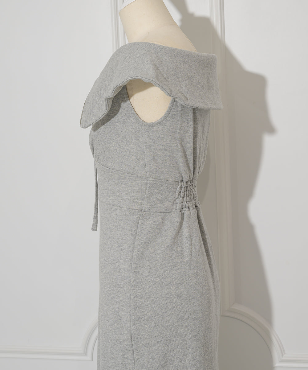 Off-shoulder Sweatshirt Dress