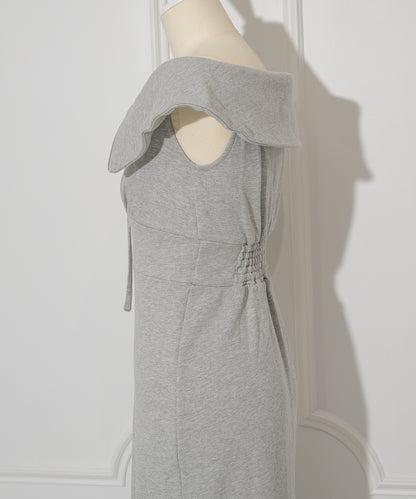 Off-shoulder Sweatshirt Dress