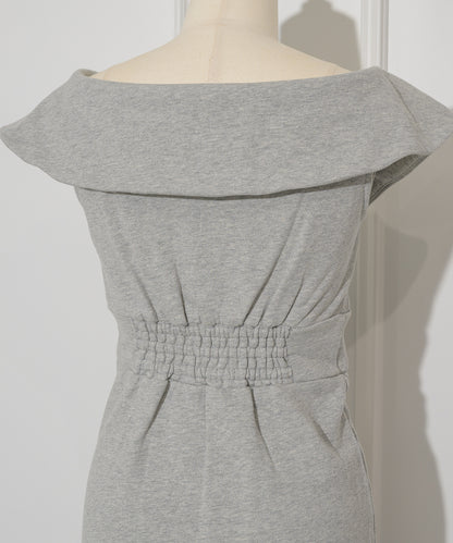 Off-shoulder Sweatshirt Dress