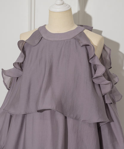 Back Ribbon Chiffon Set