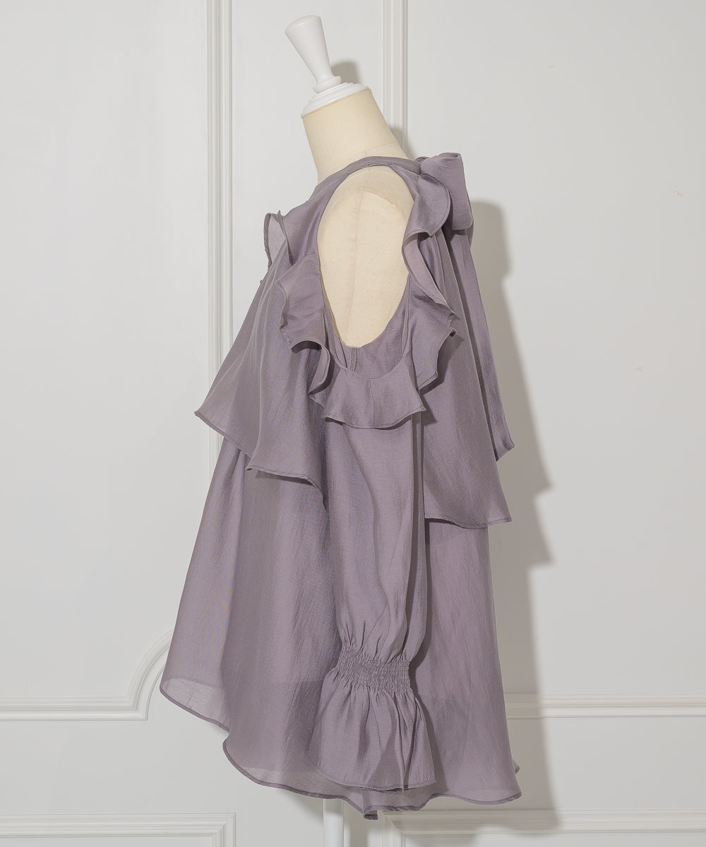 Back Ribbon Chiffon Set