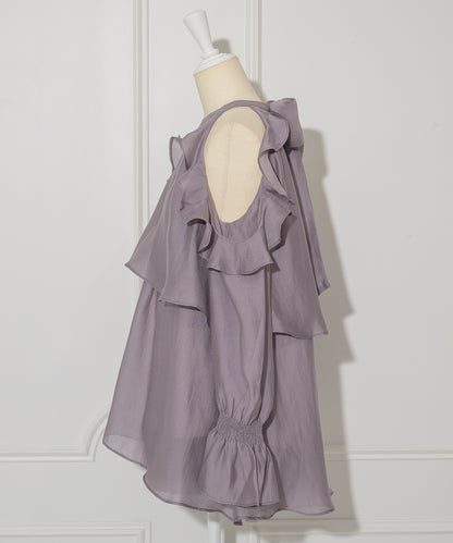 Back Ribbon Chiffon Set