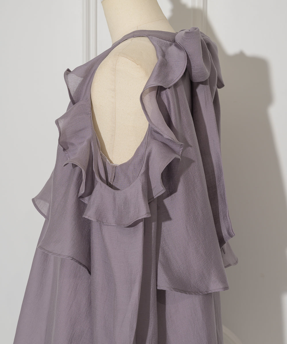 Back Ribbon Chiffon Set
