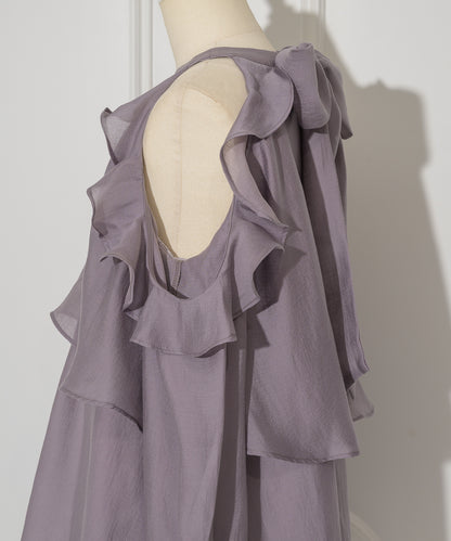 Back Ribbon Chiffon Set