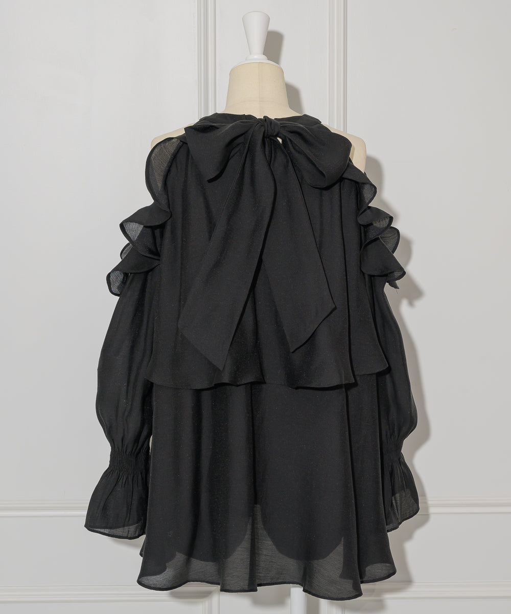 Back Ribbon Chiffon Set