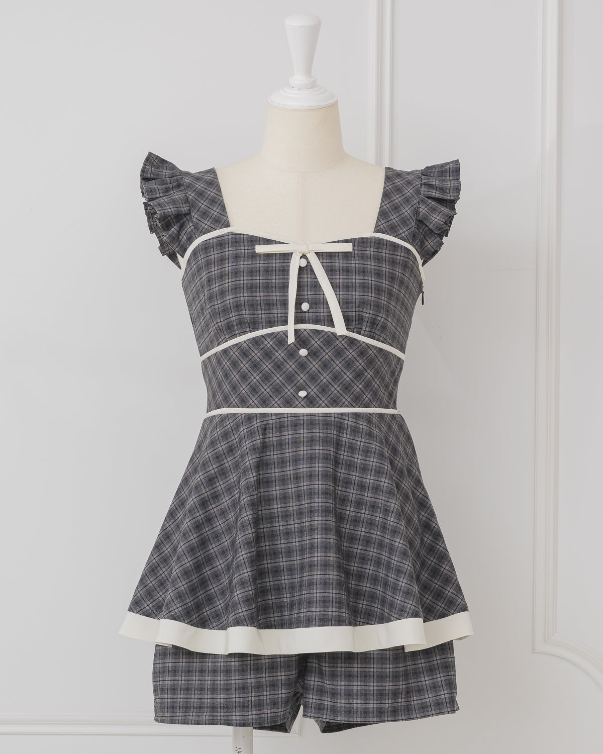 Checked Short Romper – DOLCELICHE（ドルチェリーチェ）
