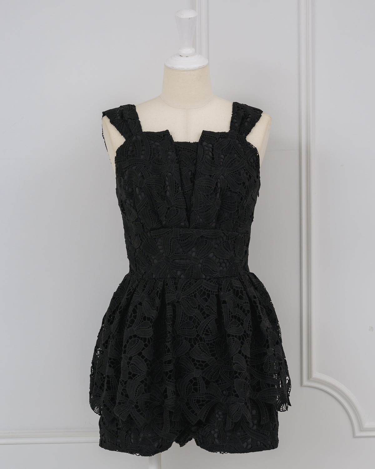 Ribbon Lace Short Romper – DOLCELICHE（ドルチェリーチェ）