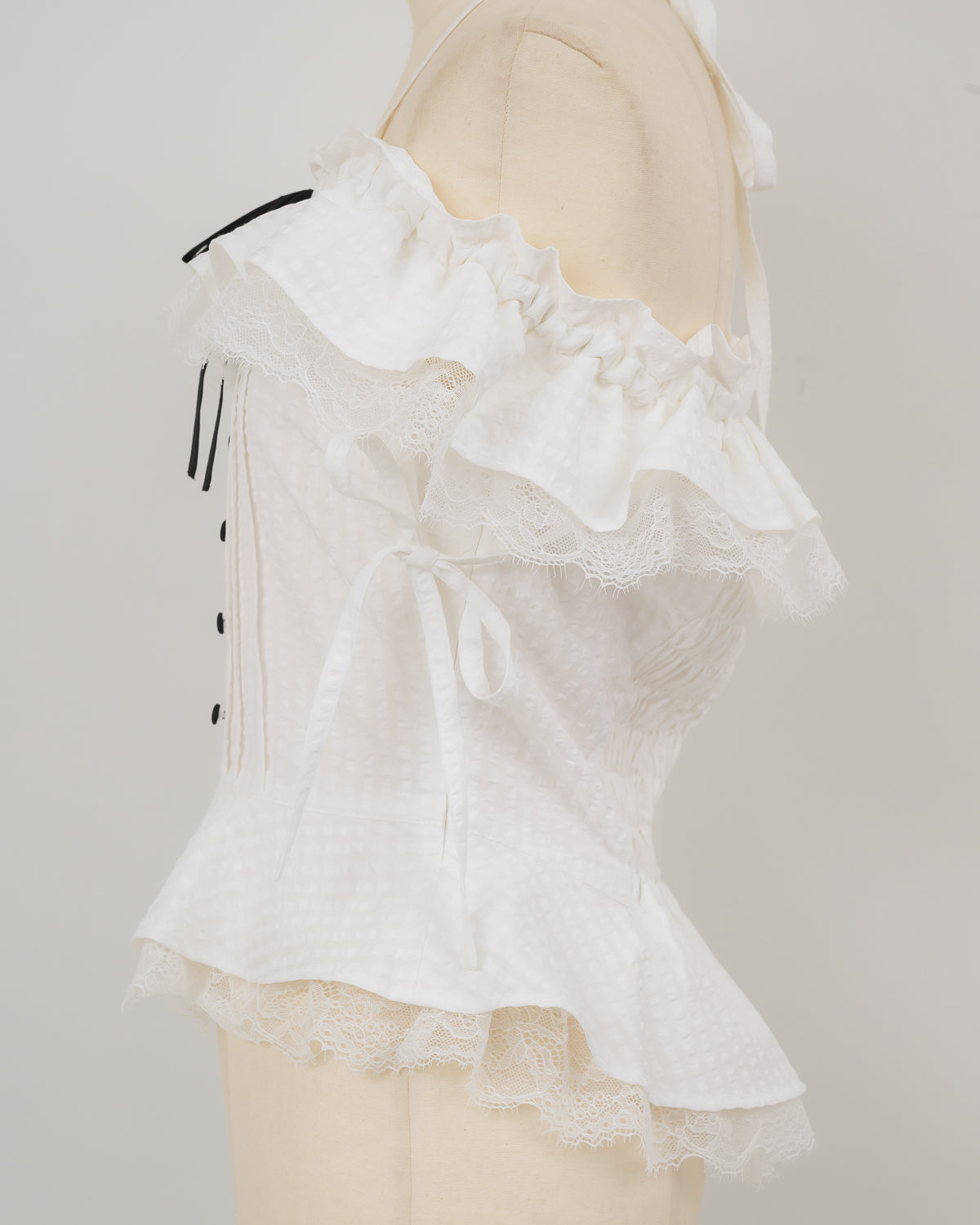 Lace Frill Blouse – DOLCELICHE（ドルチェリーチェ）