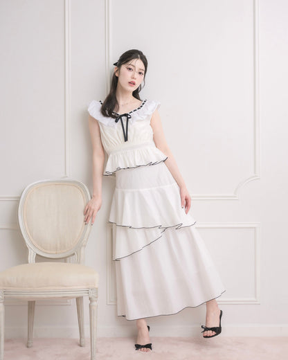 モデル身長：157cm / 着用カラー：ホワイトチェック