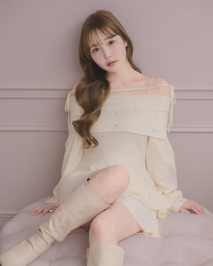 モデル身長：166cm / 着用カラー：ホワイト