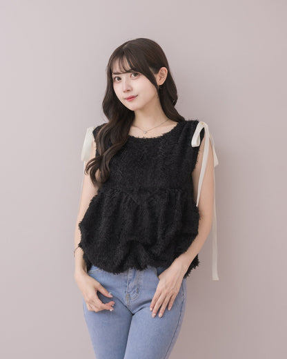 モデル身長：159cm / 着用カラー：ブラック