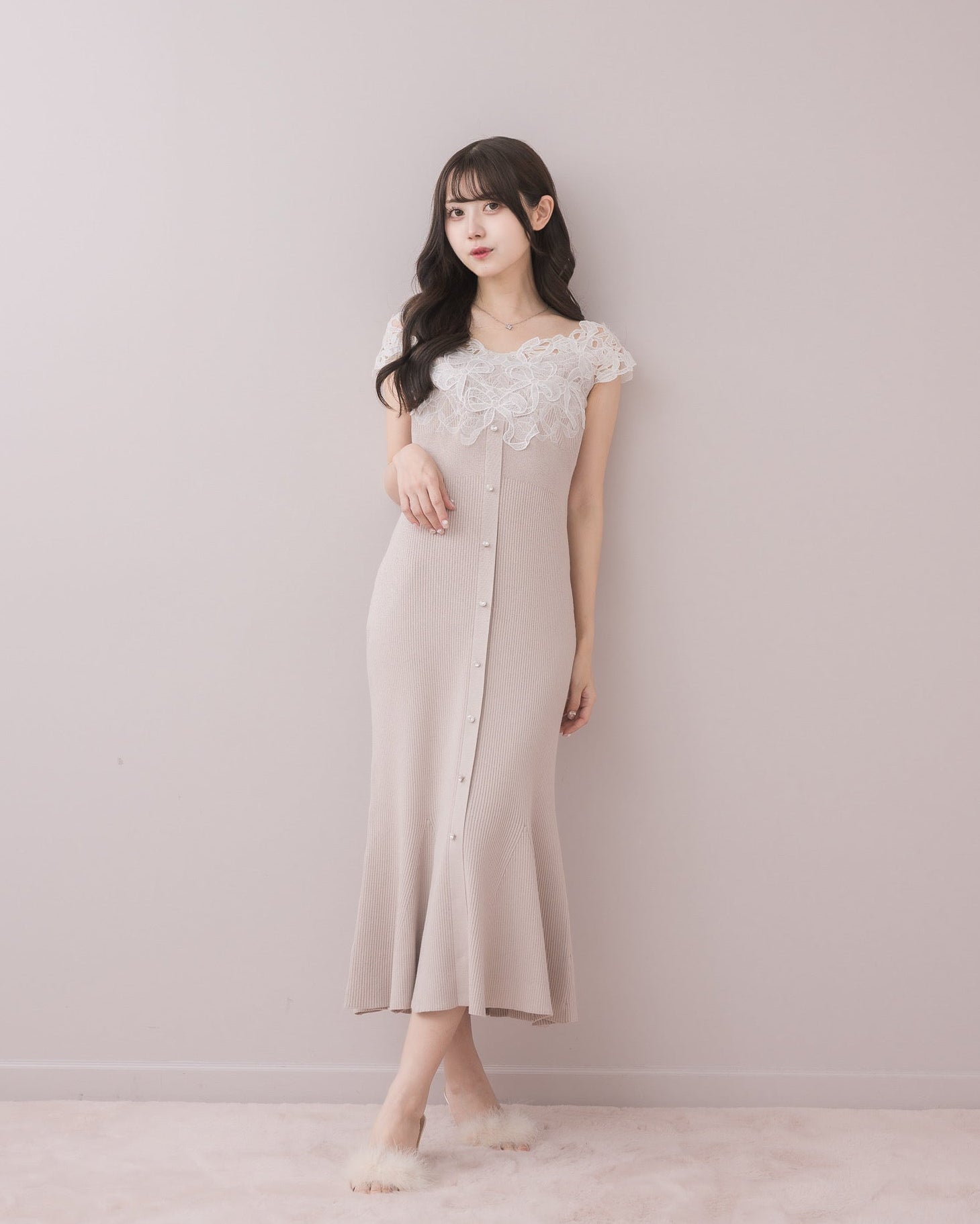 モデル身長：159cm / 着用カラー：ピンク