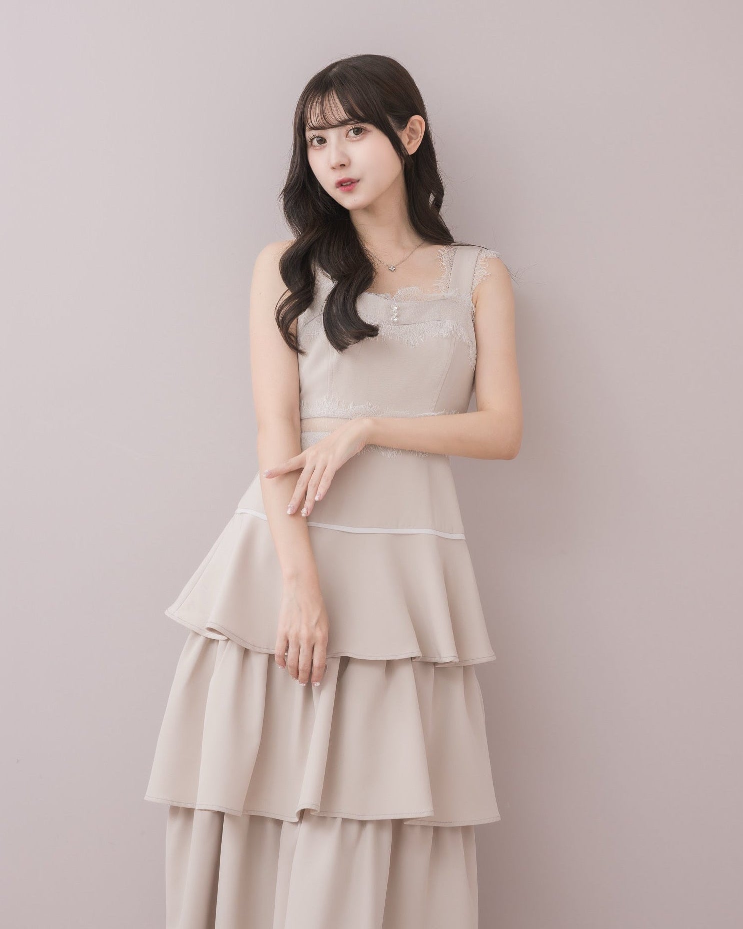 モデル身長：159cm / 着用カラー：ピンク