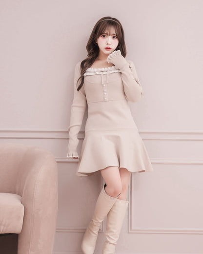 モデル身長：151cm / 着用カラー：ピンクベージュ