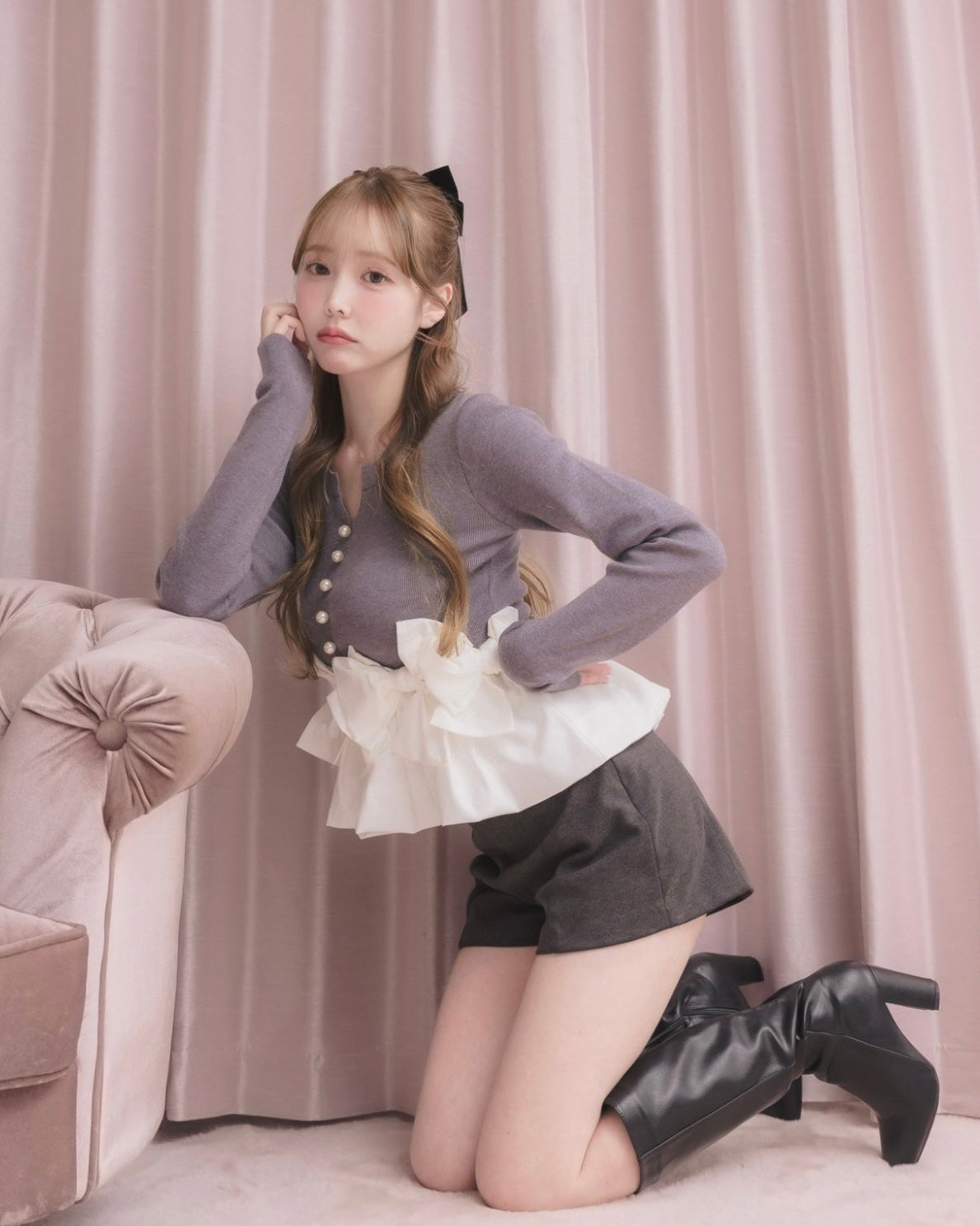 Balloon Ribbon Top – DOLCELICHE（ドルチェリーチェ）