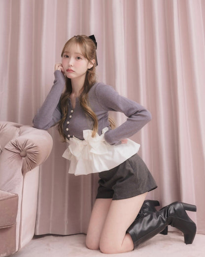モデル身長：166cm / 着用カラー：グレー