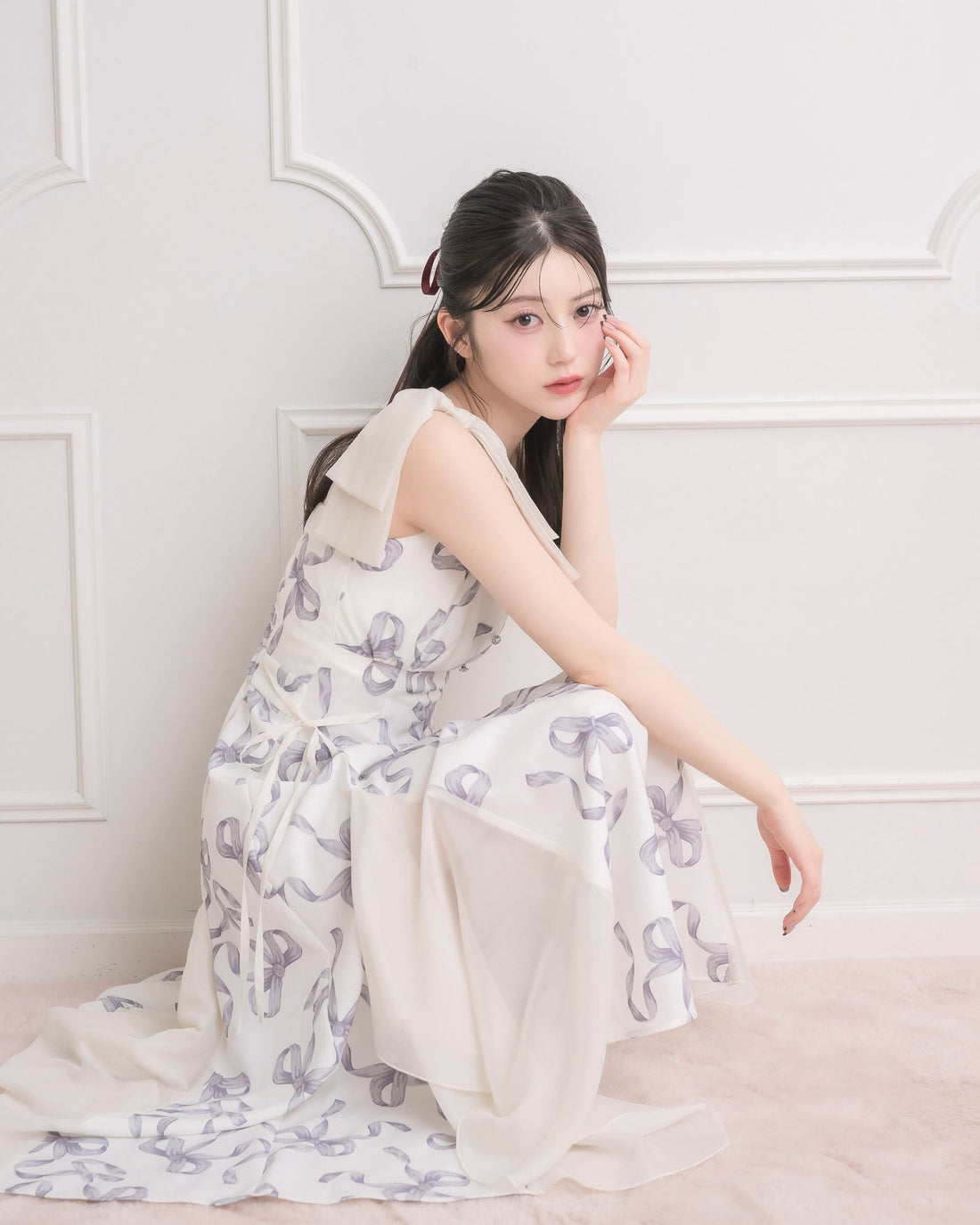 モデル身長：157cm / 着用カラー：ホワイト