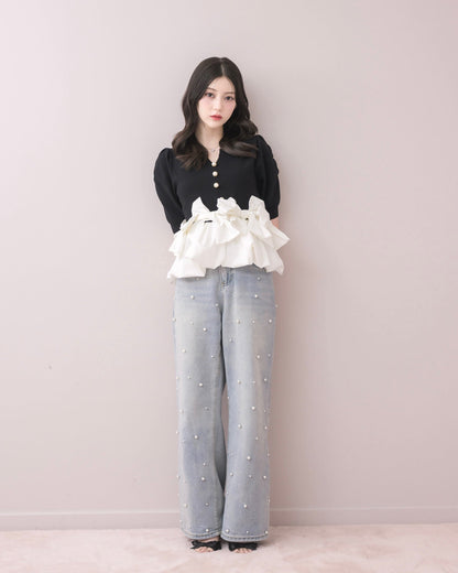 モデル身長：157cm / 着用カラー：ブラック
