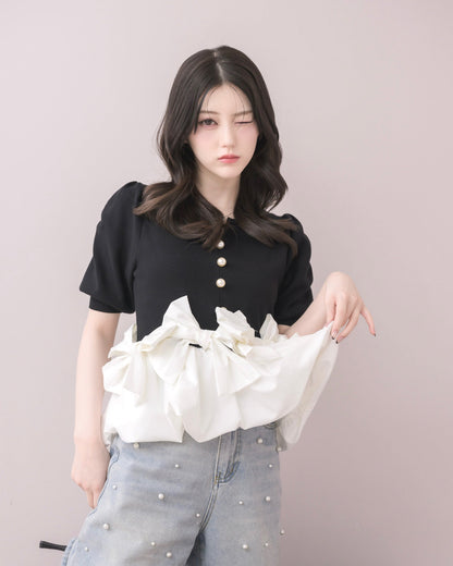 モデル身長：157cm / 着用カラー：ブラック
