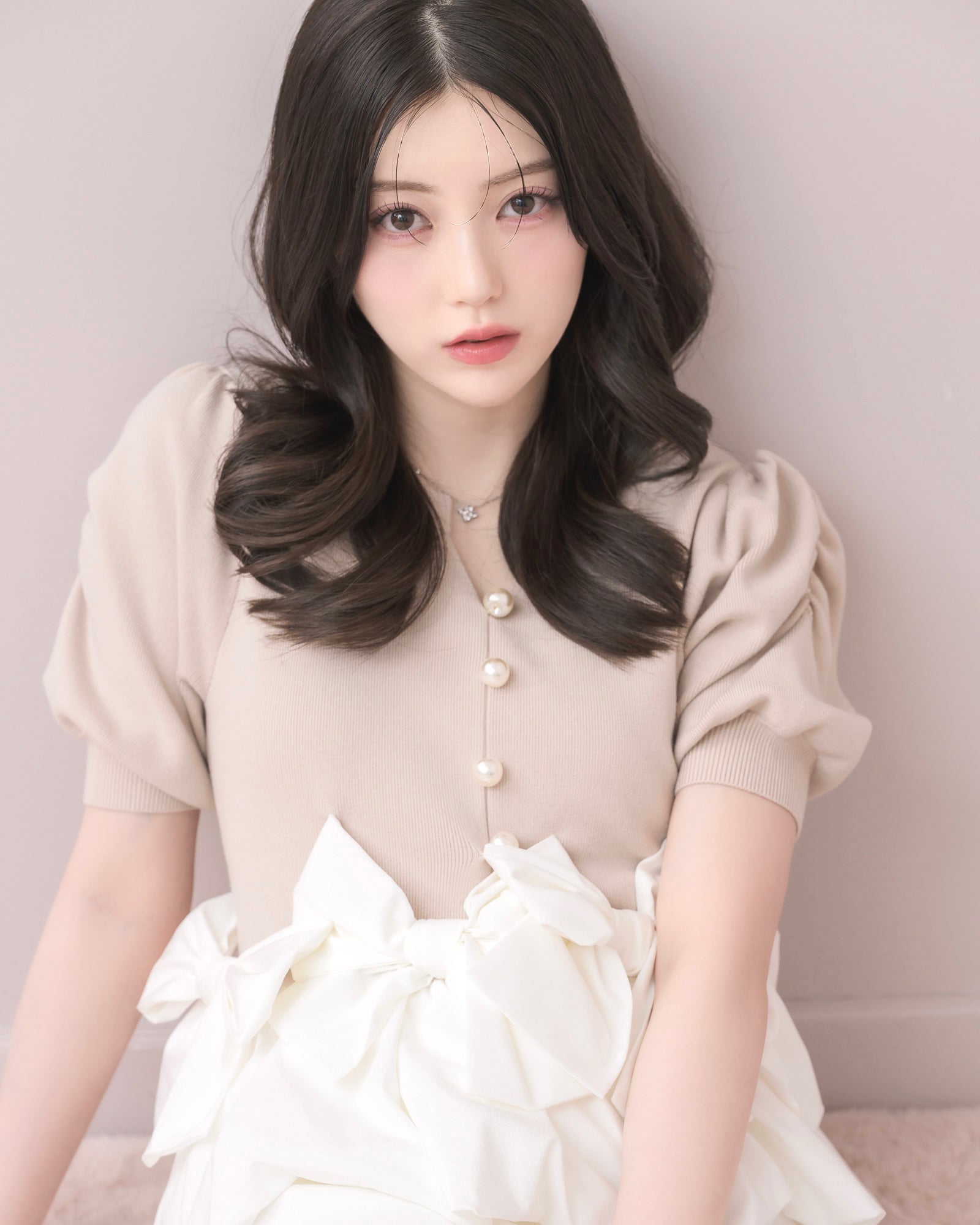 モデル身長：157cm / 着用カラー：ピンク