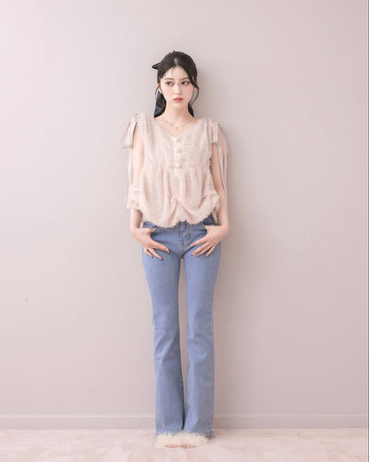 モデル身長：157cm / 着用カラー：ピンク