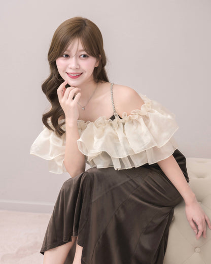 モデル身長：155cm / 着用カラー：ブラウン