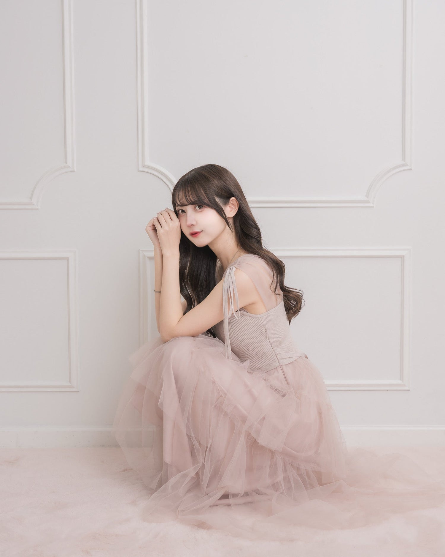 モデル身長：159cm / 着用カラー：ピンク