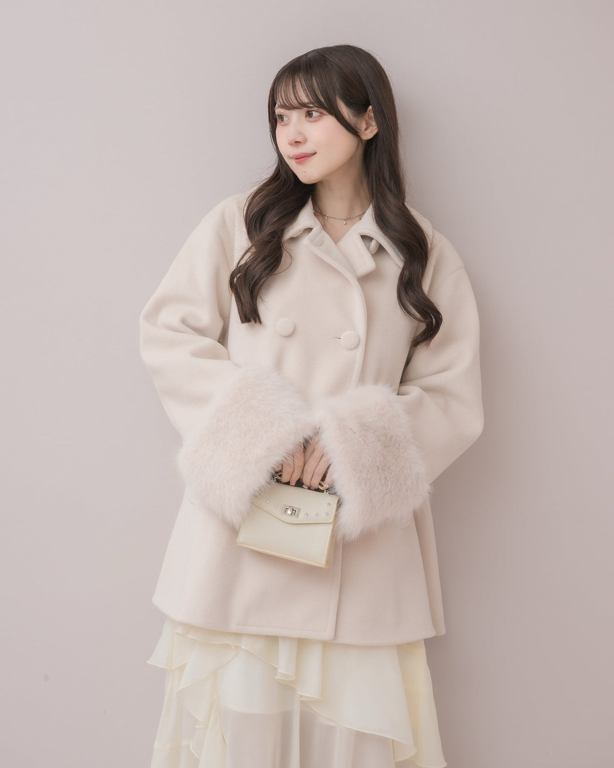 モデル身長：159cm / 着用カラー：ピンク