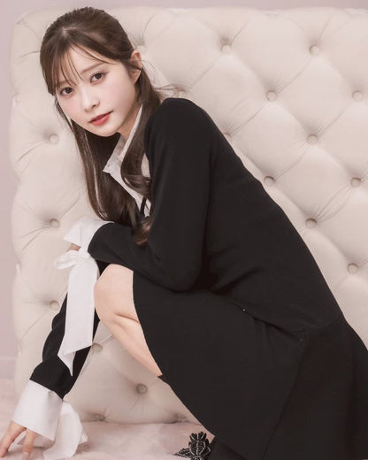 モデル身長：160cm / 着用カラー：ブラック