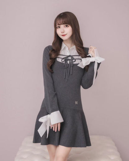 モデル身長：159cm / 着用カラー：チャコールグレー